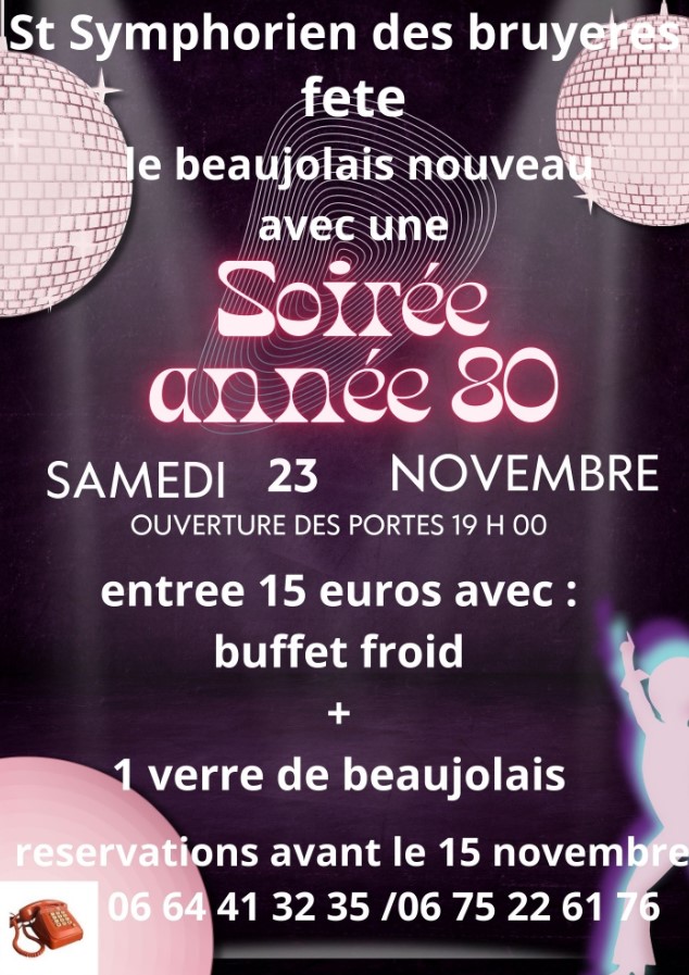 Soirée Beaujolais Années 80