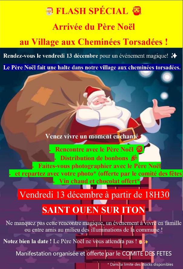 Arrivée du Père Noël