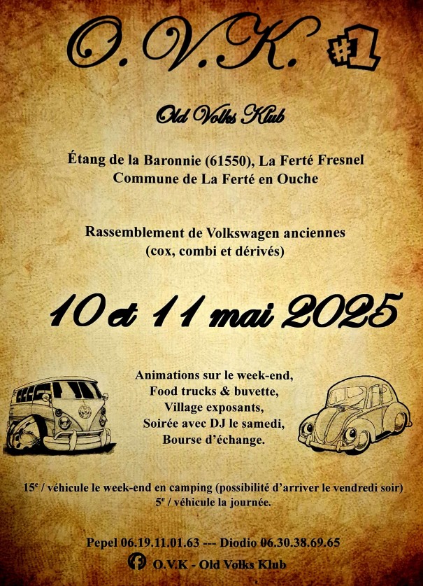 Rassemblement de Volkswagen anciennes